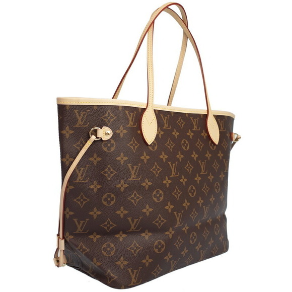 Louis Vuitton Handbags - Louis Vuitton Monogram Pouch Brown Tote Bag Neverfull Leather